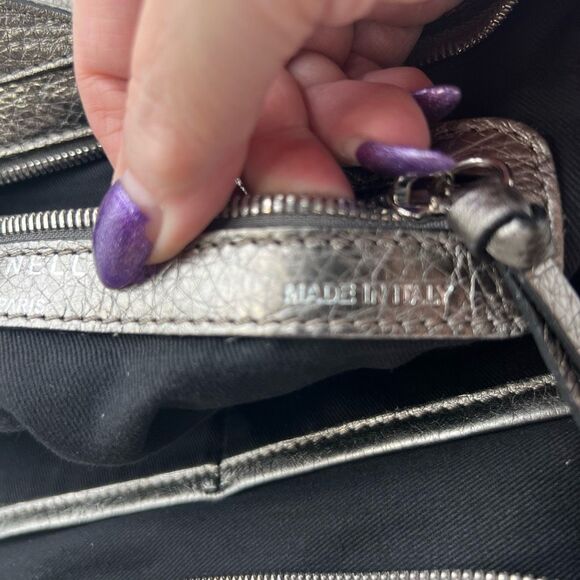 Minelli Paris Vintage Made in Italy Metallic Leather Clutch or Crossbody bag - Picture 15 of 16